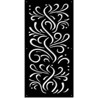 BLOW - Pannello in PVC traforato - Parasole - Misura: 98x198 cm - Colore: nero
