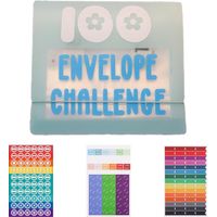 Classeur A5 Enveloppe, 100 enveloppes budgétaires, 3 Autocollant d'étiquette, Pour Planner, Agenda