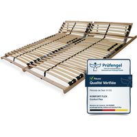 Premium Sommier à lattes 180x200, Sommier à lattes à élasticité ponctuelle 7 zones en hêtre, 28 lattes, Sommier à lattes GERMANY, Sommier à lattes avec tête réglable, jusqu'à 150Kg
