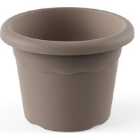 PLASTIKEN Vaso Tondo Misura 22cm Colore Tortora 7322 TAU