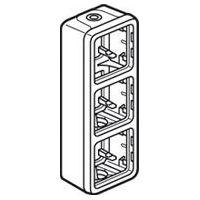Caja superficie vertical 3 posiciones plexo gris - LEGRAND
