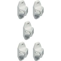 Cyclingcolors – Lot de 5 loqueteaux à rouleau blanc – Pour meubles et placards – Installation facile dans cuisine et salle de bain