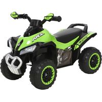Quad Infantil Todoterreno con Luces y Sonidos Asiento Amplio Verde Negro 67,5x38x44 cm