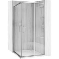 REA DUSCHKABINE CITY 90X90 BRUSH NICKEL