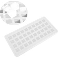 Bac à glaçons en silicone 40 cases, moule à glaçons carrés transparent pour accessoires de cuisine DIY