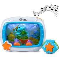 BABY EINSTEIN – Baby-Nachtlicht Träume des Meeres – Musikalisches Aquarium & Klänge des Ozeans, Fernbedienung, blau