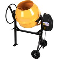 BETONIERA 130L 500W 240V IMPASTATRICE ELETTRICA MISCELATORE CEMENTO 2 RUOTE 717e