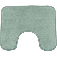Tapis de toilette 50x40 en polyester uni tilleul 50x40cm