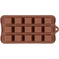 ECELEN Stripe (couleur aléatoire) Moules en silicone divers, moule en silicone de qualité alimentaire pour chocolat, bonbons, gelée, glaçons.-A4 Cube