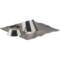 TEN – Solin de toit inox pour pente 5 à 30° – Collet Ø180-230mm – Bavette plomb 800x800 – Étanchéité pour conduits double paroi