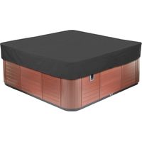 YMYNY Housse de protection pour jacuzzi Square Garden, tissu Oxford 210D, imperméable, anti-poussière, protection UV, plusieurs tailles au choix, noir, 231 x 231 x 30 cm