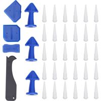 Caulking Tool Kit Sealant Finishing Silicone Nozzles Scraper Plates Set for Kitchen Bathroom Floor Filling