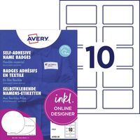 Avery-Zweckform J4785-20 Cartellino portanome (L x A) 80 mm x 50 mm 200 pz.
