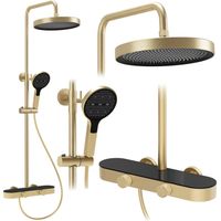 Set Doccia Rea Creo Brush Gold