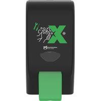 Dispenser per la pulizia della pelle, schiuma forte PROLINE H345xL175xP150 mm, capacità 3,25 litri, colore marrone/verde