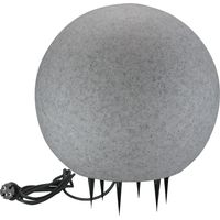 Lampada da giardino sfera grigia Ø50 E27 IP65 Polux