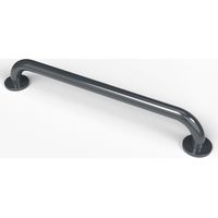 Nymas NymaPRO Round Flange Steel Grab Rail 600mm Length - Dark Grey