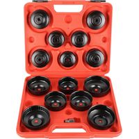 14-teiliger Ölfilterdeckelsatz, Ölfilterschlüssel 65–100 mm, Werkzeug für Mechaniker