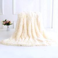 YMYNY 160 200cm Super Soft Warm Plush Throw Blanket Double Sided Fleece Blanket (White)