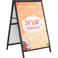 Chevalet Stop-Trottoir Affichage Double-Face 91x61 cm