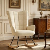 Fauteuil TV élégant, fauteuil à bascule ergonomique, fauteuil d'appoint à dossier haut, fauteuil de lecture, fauteuil de relaxation, fauteuil lounge (fauteuil TV uniquement)