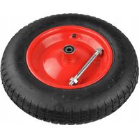 Roue de brouette GEKO 3.25-8 2PR, pneumatique, jante en acier G71041