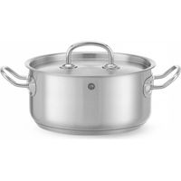 Olla baja Kitchen Line con tapa, 2,9 l de di谩metro, 200 x 95 mm de alto - Hendi 836019