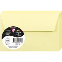 Enveloppe - CLAIREFONTAINE - Pollen - 120g - 90x140 mm - Jaune