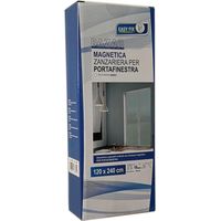 zanzariera magnetica per portafinestra "easy fix" bianca con chiusura centrale automatica 120x240 cm