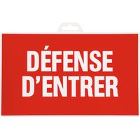 Panneau rigide 330 x 200 mm 404 defense d'entrer