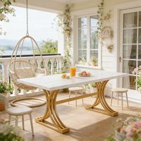 Grande table de cuisine, table à manger, table de travail, table (table uniquement)