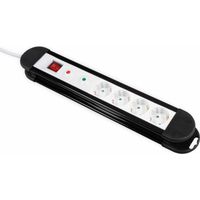 MCPOWER Multiprise KL-04, 4 sorties, 1,4 m de câble protection surtension, interrupteur