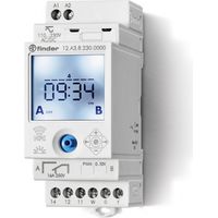Horloge astro hebdo digitale 1 inv + sortie variable 110 à 230V AC/DC NFC 408385 FINDER 12A382300010