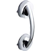 Barre d'appui de poignée de ventouse de salle de bain sans poinçonnage pour poignée de porte de sécurité de salle de douche anti-dérapant, Argent L
