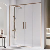 Frontal de ducha 2 Fijos + 2 Puertas Correderas 146-148.6 cm DELTA 2 Bronce
