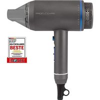 ProfiCare HT 3082 Secador Pelo Profesional Iónico, Diseño de Tubo, Iluminación LED, 3 Niveles Temperatura y Potencia, Boquilla Concentradora 360ºC, 1800W, Azul Y Gris Oscuro, 15 (330820)