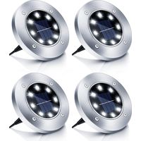 12LED Solar Floor Light Outdoor Garden IP65 Waterproof Outdoor Solar Light Cold White