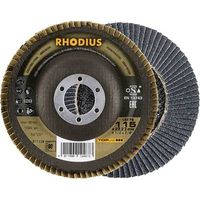 Disco flap Rhodius 211329 115 mm diametro 22.23 mm grana 80