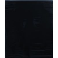 vidaXL Film de fenêtre statique dépoli noir 90x500 cm PVC