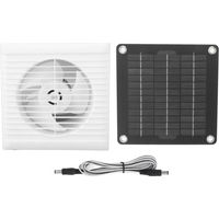 Ventilateur d\'extraction solaire IP67 étanche 6 pouces sûr 10W 12V ventilateur de panneau solaire pour poulailler hangar maison pour animaux de compagnie