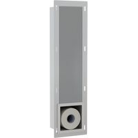 FugaFlow Eccelente Acces Porte-rouleau de réserve encastré pour WC - Acier inoxydable brossé PVD (Acier inoxydable)