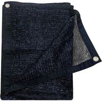 Schwarzes Schattierungsnetz (70 % Lichtdurchlässigkeit) – ideal für Terrassen, Gärten, Pergolen, Carports, Scheunen usw. – 6 x 6 m, schwarz