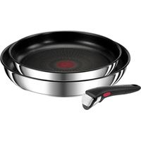 Set bestehend aus 2 22/26 cm edelstahl-bratpfannen + griff - Tefal - L9739002