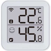 KONYKS Termo 2 - WLAN-fähiges Thermo-Hygrometer mit LCD-Display, Alarmen und Kompatibilität mit Alexa/Google