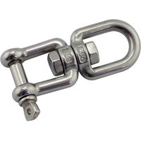 M8-Teile, Edelstahl, doppelseitiger Wirbelösenhaken, Y-Gabelkopf, Rotationsgrillring-Verbindungsstück zum Aufhängen von Sandsäcken, Schaukeln, Hängesesseln