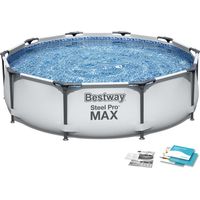 Piscina de jardín con estructura de 305 x 76 cm 4 en 1 Bestway 56406