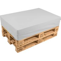 Cuscino per Pallet 120x80 cm in Similpelle Pomodone Bianco