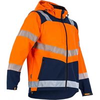 Hochsichtbare Jacke Cible - Softshell 3 Lagen - Orange/Marine - T6 XXL - LMA - 2266 T6
