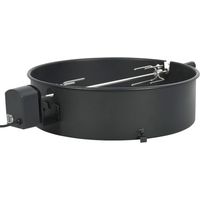 Vidaxl – Rôtissoire barbecue 57 cm – Acier émaillé haute température – Moteur puissant pour cuisson uniforme – Accessoires inclus