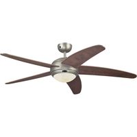 Ventilateur de plafond étain 132 cm – 3 vitesses – Éclairage R7s 80W blanc chaud – Moteur 20/35/56W – Débit d'air 159 m³/min – Westinghouse